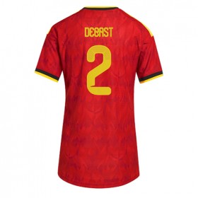 Belgia Zeno Debast #2 Hjemme skjorte til dame VM 2026 Kortermet